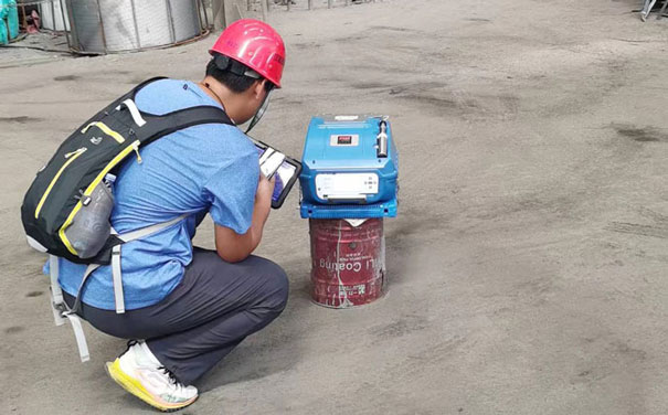 湘潭鋼鐵4號鋼包爐非甲烷總烴無組織檢測